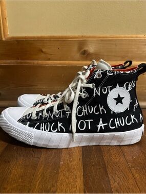 Converse Black & White 'Not A Chuck' Mens High-Top Sneakers